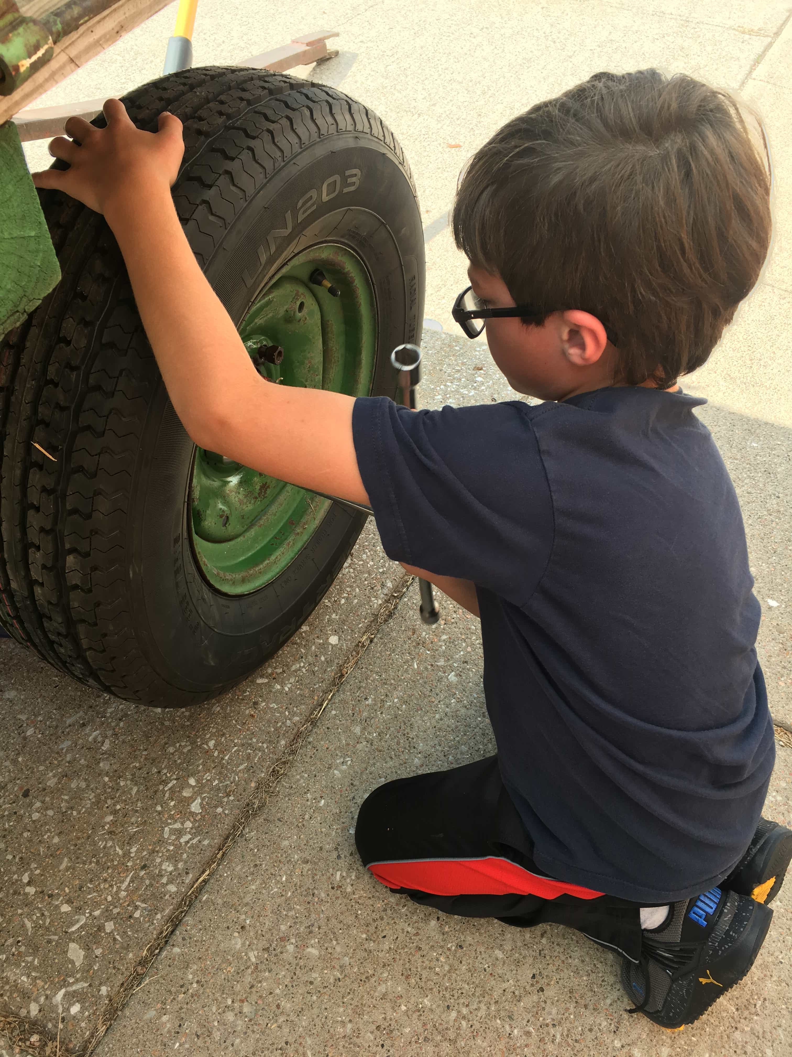 Changing a tire